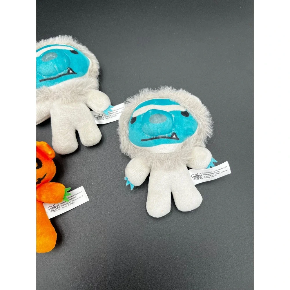 Deddy Bears 2023 Plush Lot 5pc Vampire Mummy Pumpkin Yeti Halloween Toys